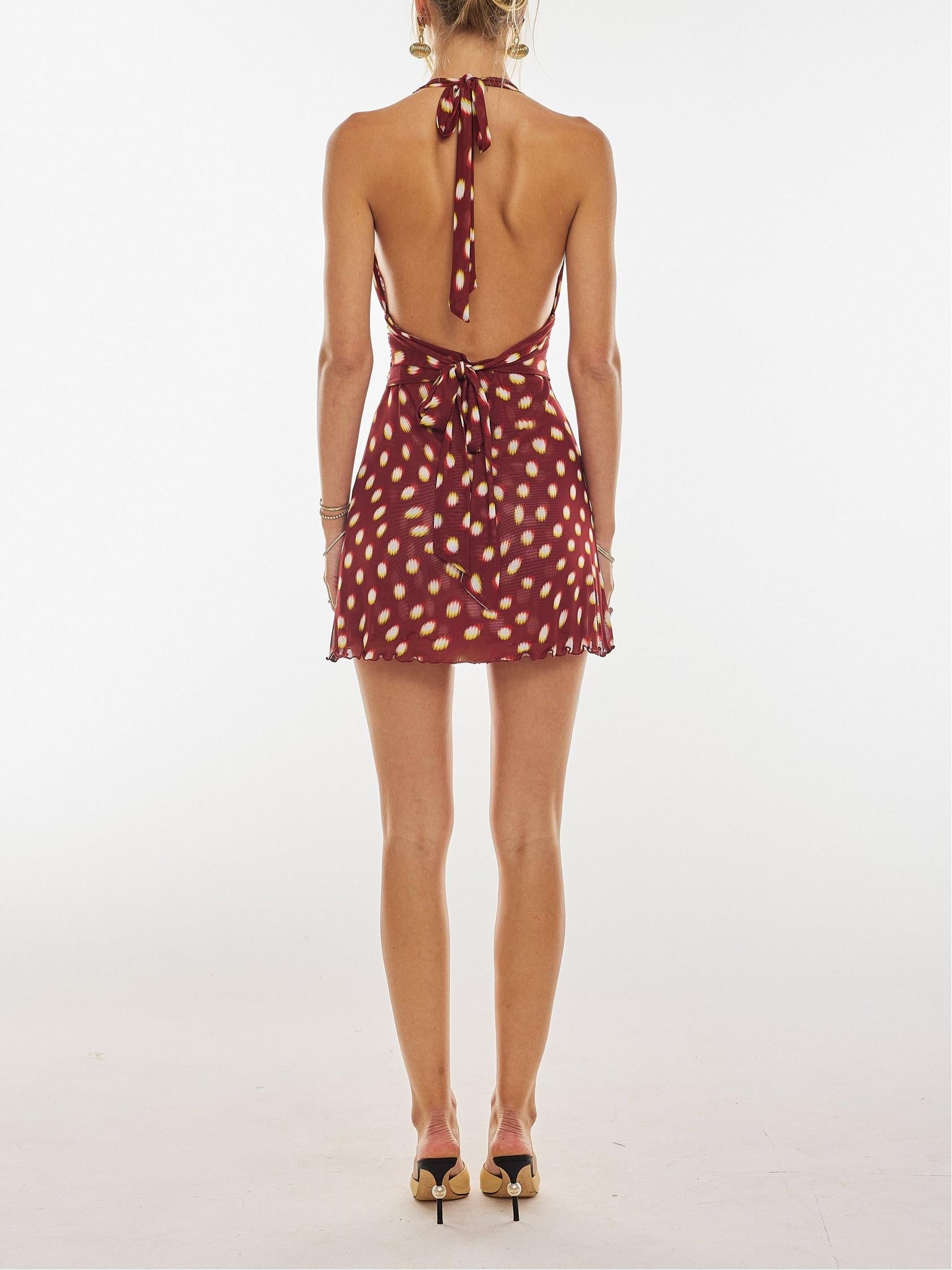 Lilia – sukienka halter z printem