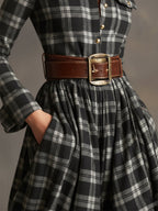 Livia – sukienka maxi w kratę