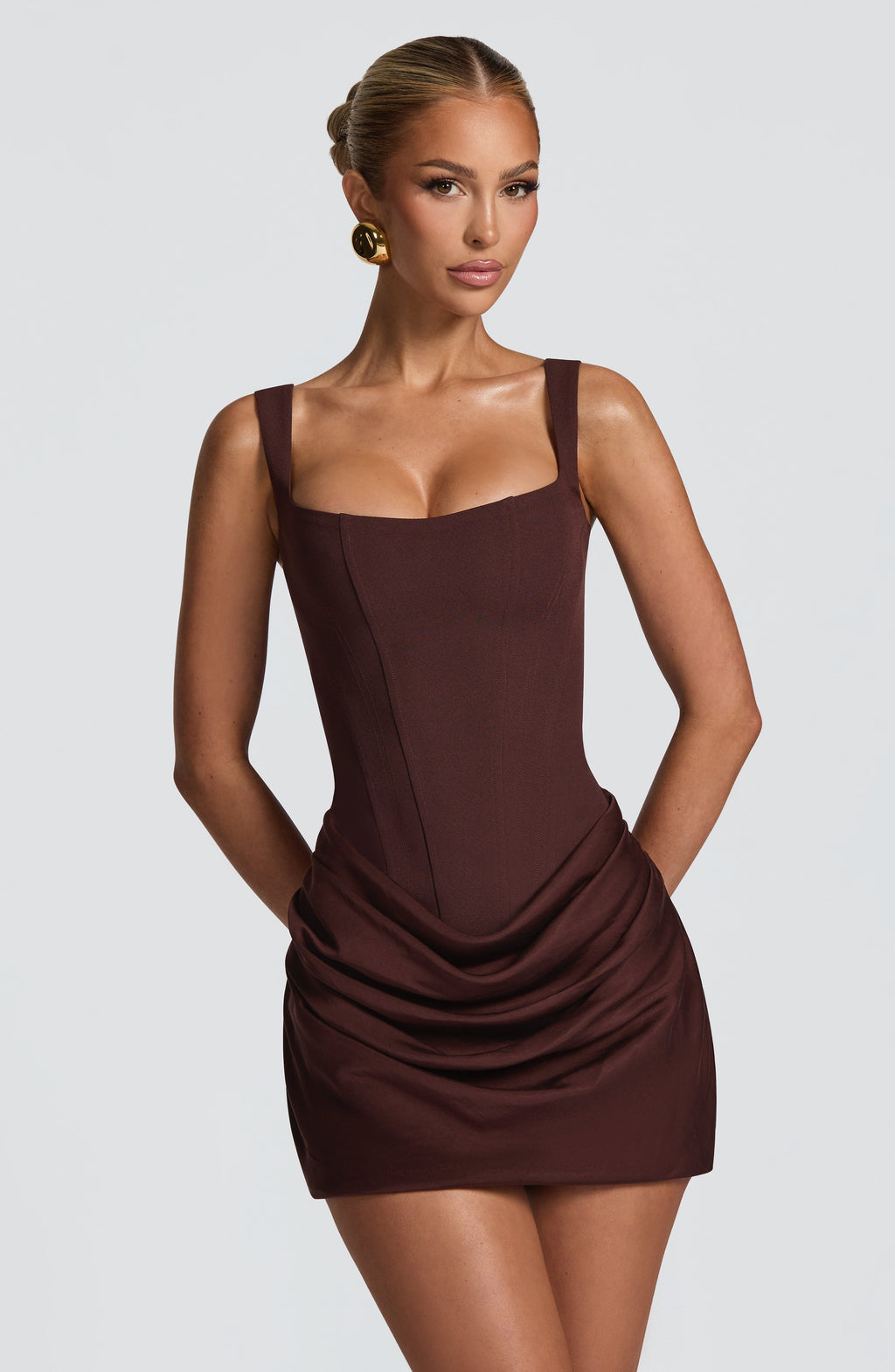 Brygida – sukienka mini z gorsetową górą